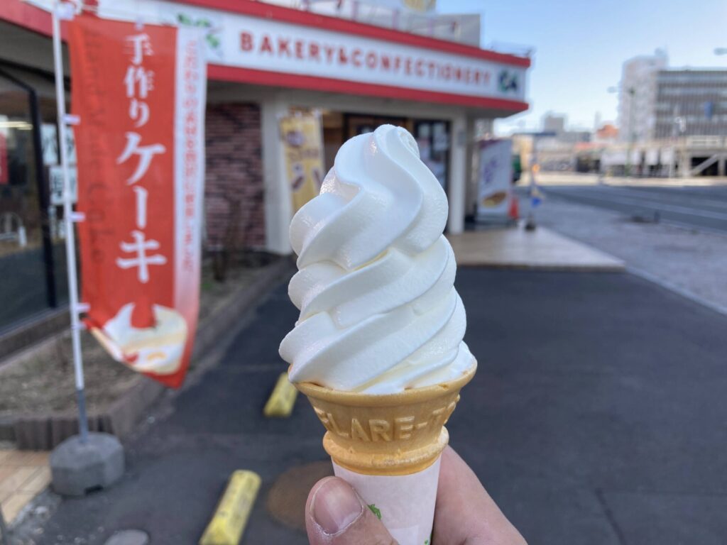 ソフトクリーム店苫小牧編三ツ星ソフトクリーム