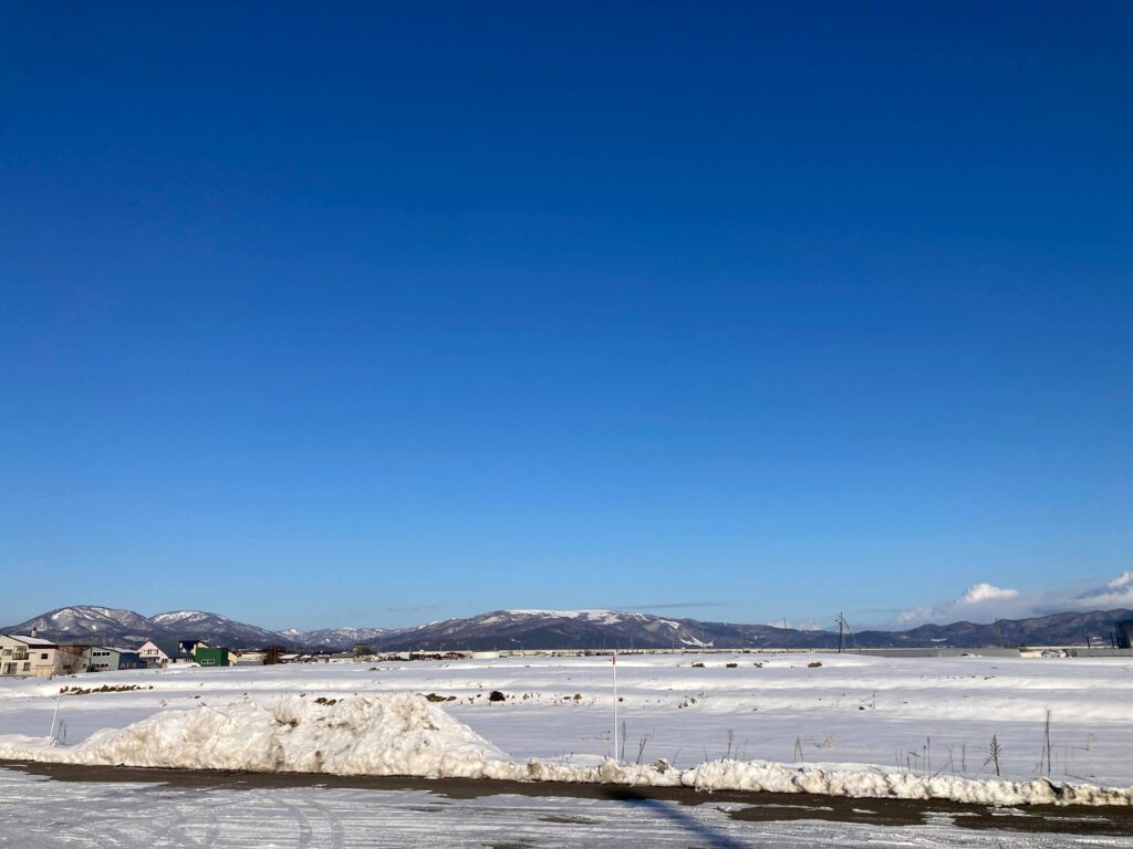 しんわの湯駐車場からの風景