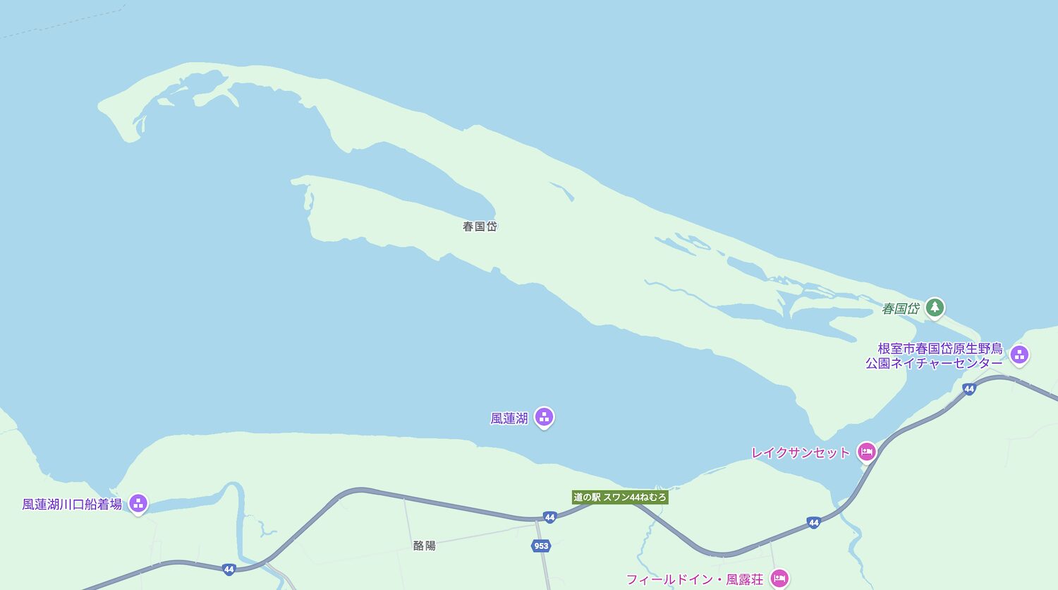 スワン44ねむろ周辺地図